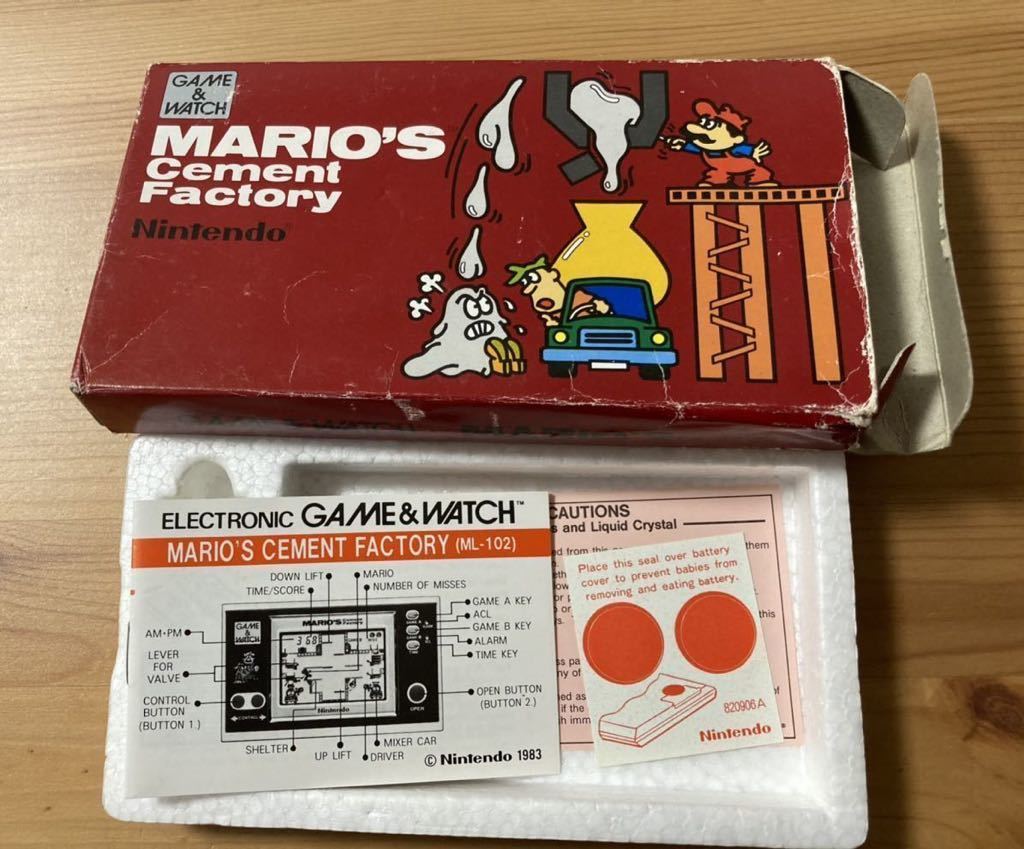 任天堂 ゲームウォッチ マリオズ・セメントファクトリー ゲーム&ウォッチ GAME&WATCH MARIO'S CEMENT FACTORY ゲームウォッチ 任天堂 マリオズ マリオのセメントファクトリー 起動確認済 携帯ゲーム&frasl;ゲーム
