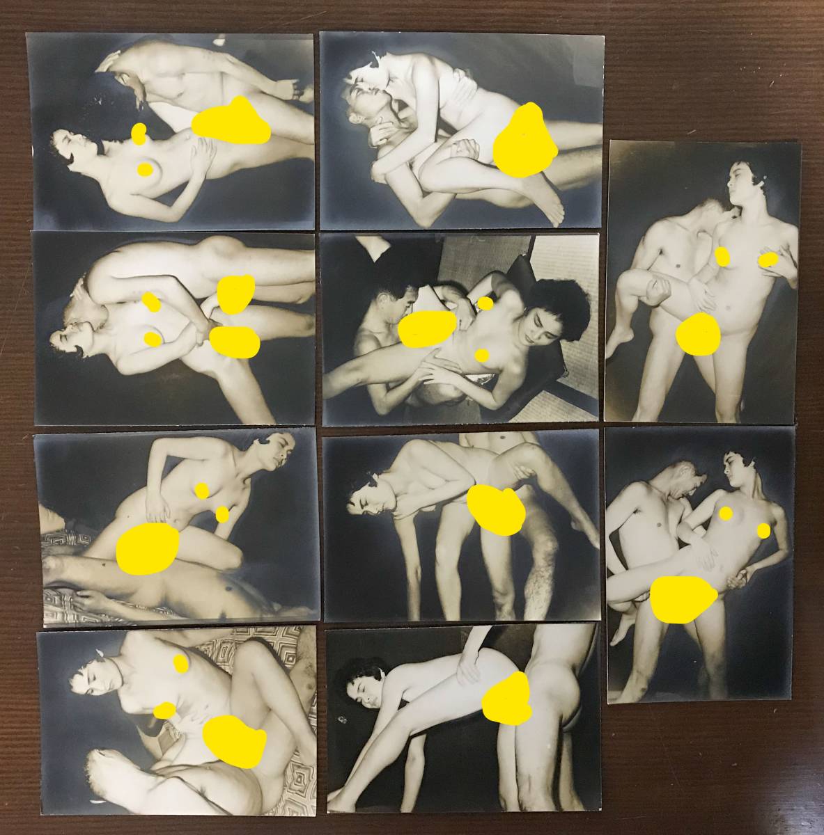 風俗資料 希少 芸術 古写真画像 ヌード アダルト ポルノ エロ 白黒写真画像 春画 裸婦 昭和レトロ 10枚セット 40_1