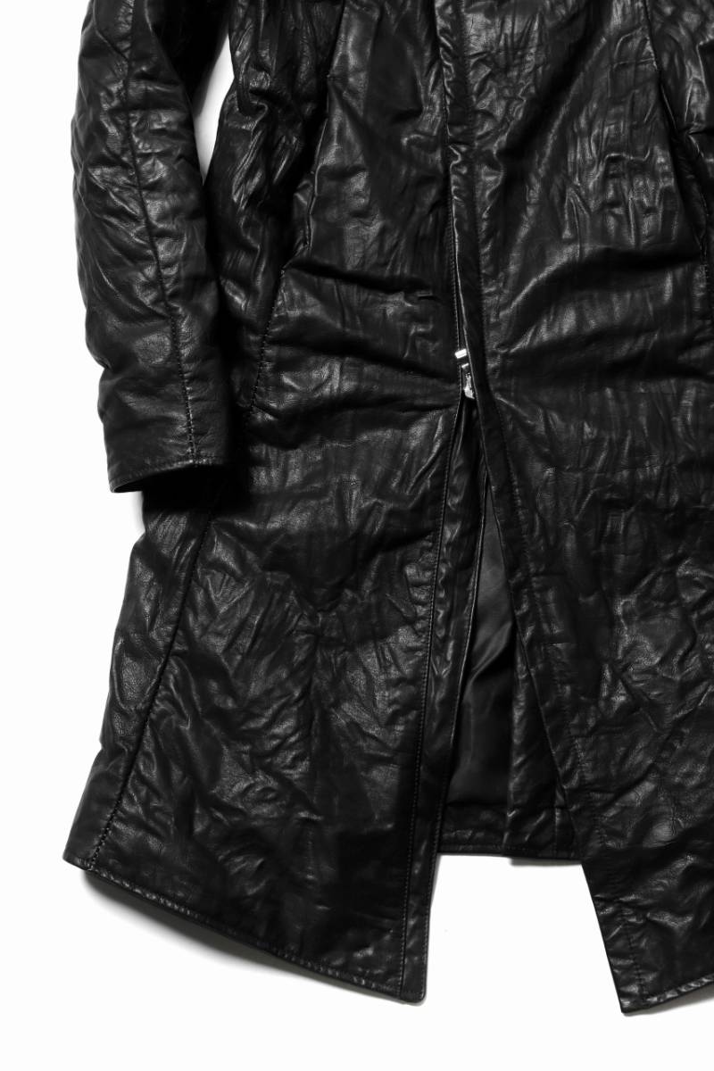 incarnation カーフ レザー ダウンコート ジャケット イン  