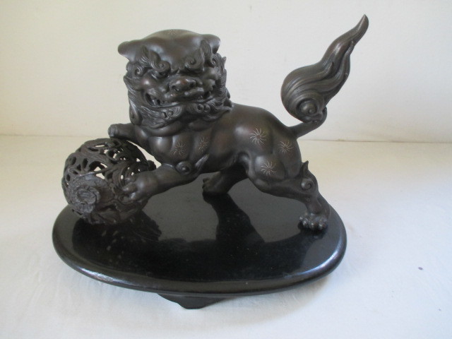 玉獅子(銅製)の中古品・新品 2026年最新Yahoo!オークション 玉乗り獅子