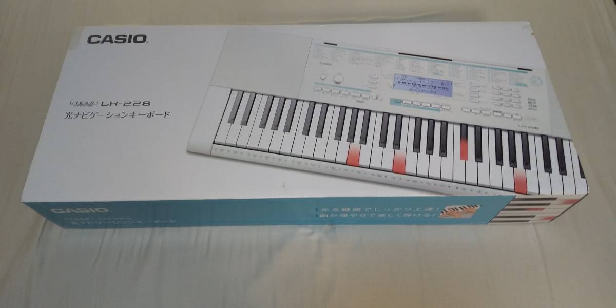 CASIO / カシオ LK-228 光ナビゲーション キーボード 61鍵盤