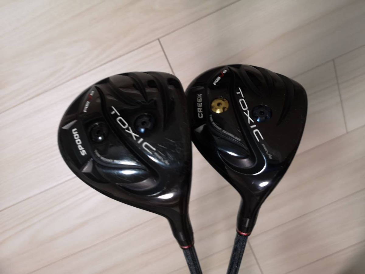 【赤字超特価，新品】 REVE Toxic スプーン&クリーク + ぶっ飛び FW専用シャフト Flex X 3W 5W 2本セット(フェアウェイウッド)｜売買されたオークション情報、yahooの商品情報をアーカイブ公開 - オークファン 男性右きき用