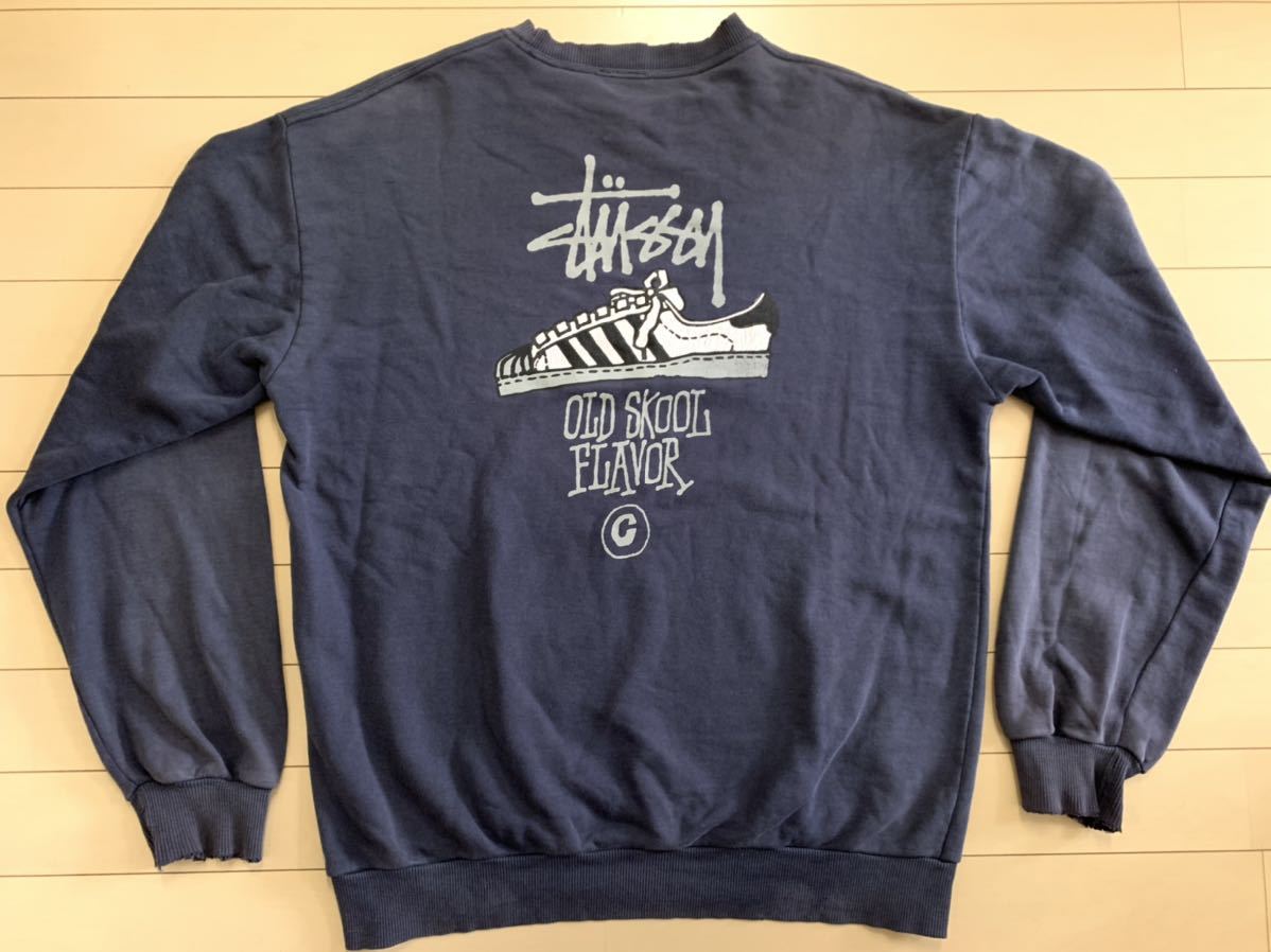 90's STUSSY USA製 紺タグ スニーカー スウェット / ビンテージ 90年代