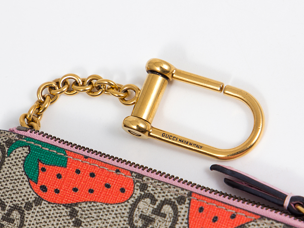 BF】グッチ GUCCI GGスプリーム ストロベリー コインケース 小銭入