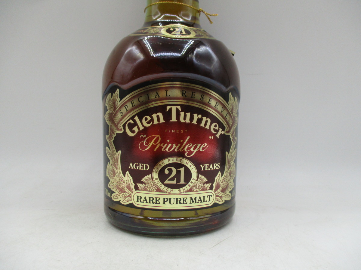 グレンターナー Glen Turner ウイスキー - 21年 スコッチ プリ