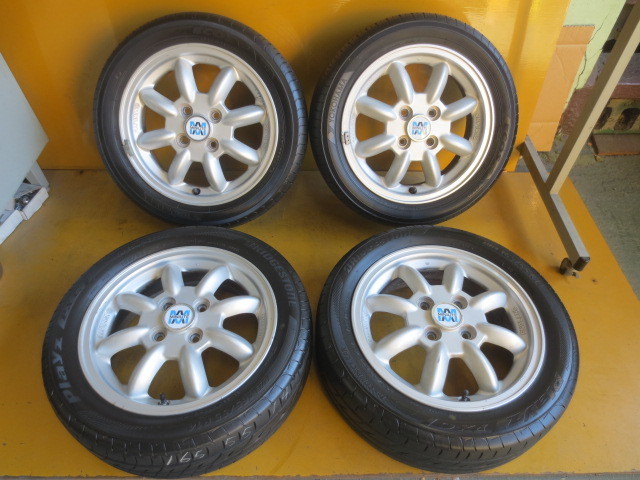 ☆スピスタ☆タイヤホイール　MINILITE　ミニライト　ミラジーノ・軽トラ　165/55R14　R14772