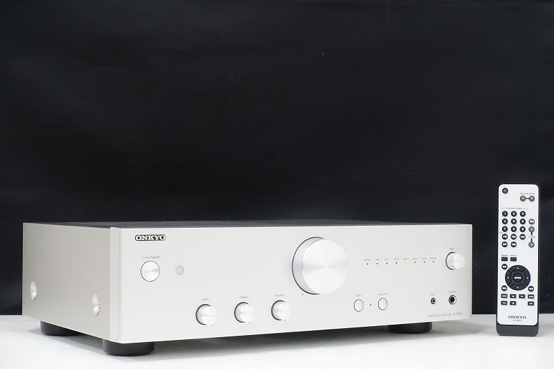 ONKYO プリメインアンプ ステレオプリメインアンプ : (シルバー