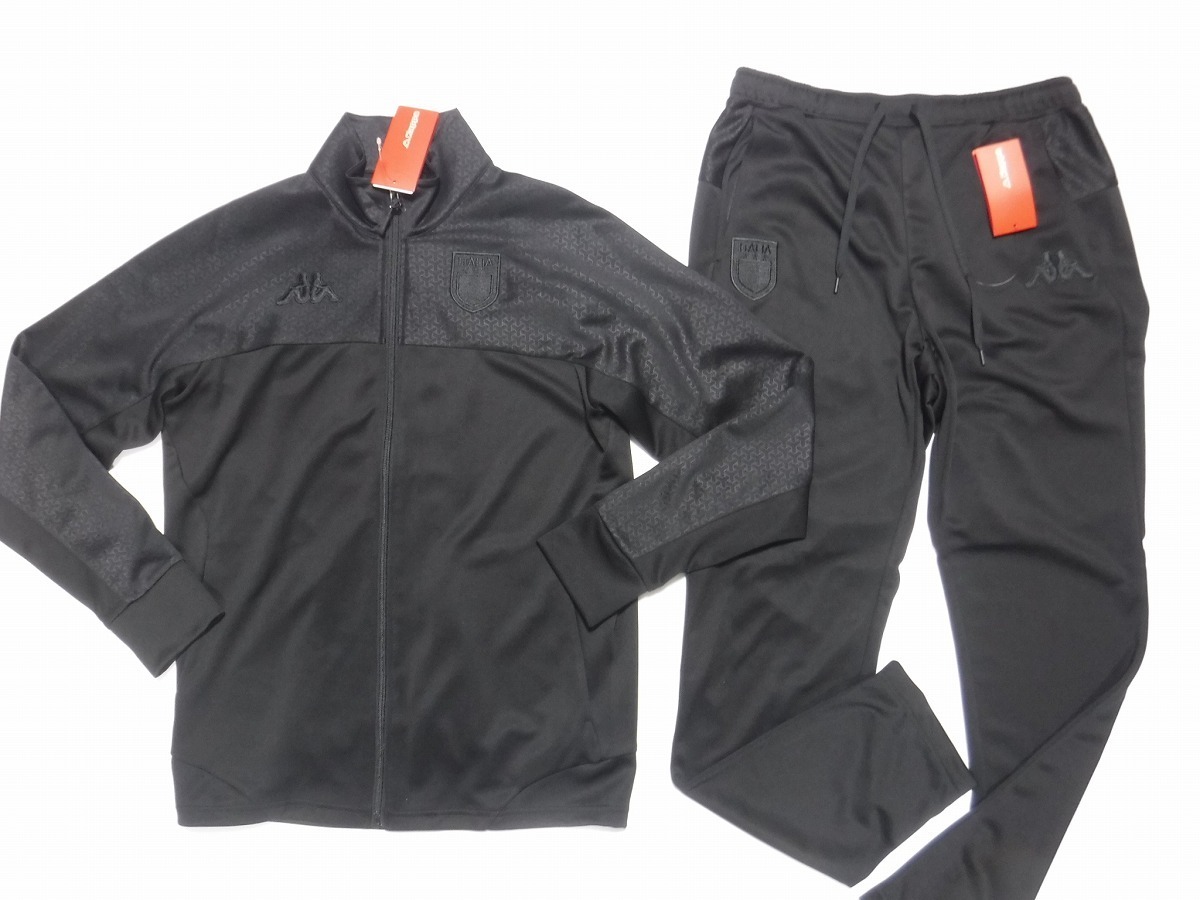 【超激得，新品】 KP44 Kappa カッパ GOLF ゴルフ メンズ 1点限定 ITALIA 黒クール同色切替ジャージ上下セット Lサイズ 定価16720円 フェニックス製(カッパ)｜売買されたオークション情報、yahooの商品情報をアーカイ ジャージ