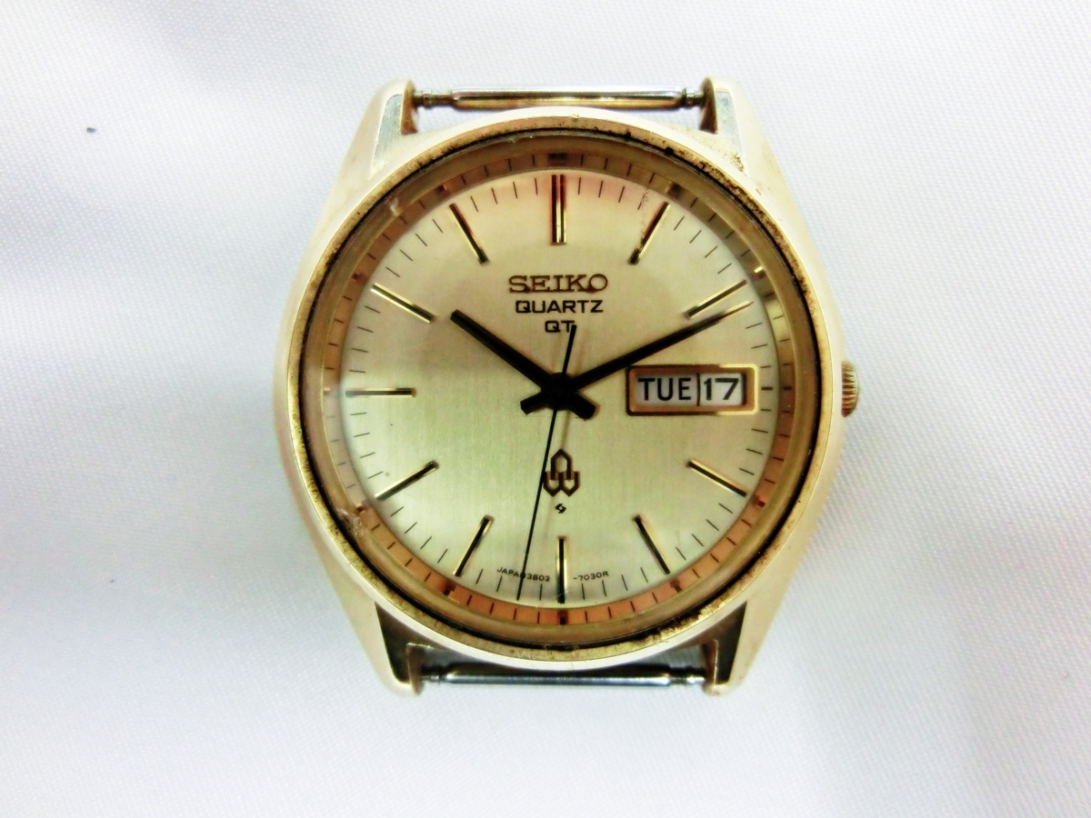 キングラムfhi☆SEIKO セイコー QT QUARTZ 3803-7031 腕時計 金 