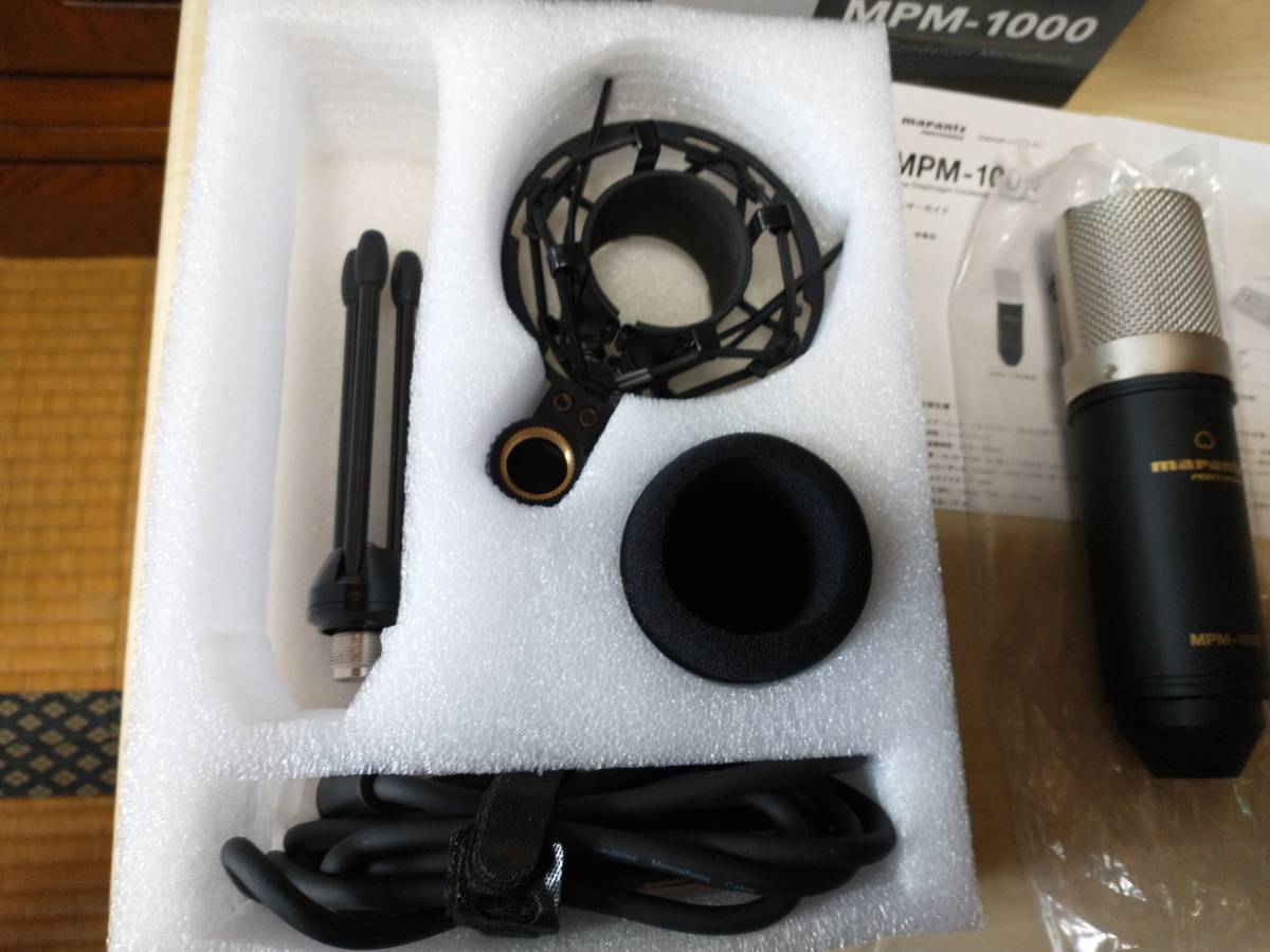 使用極少】marantz PRO MPM-1000 コンデンサーマイク 888M 付属品全付