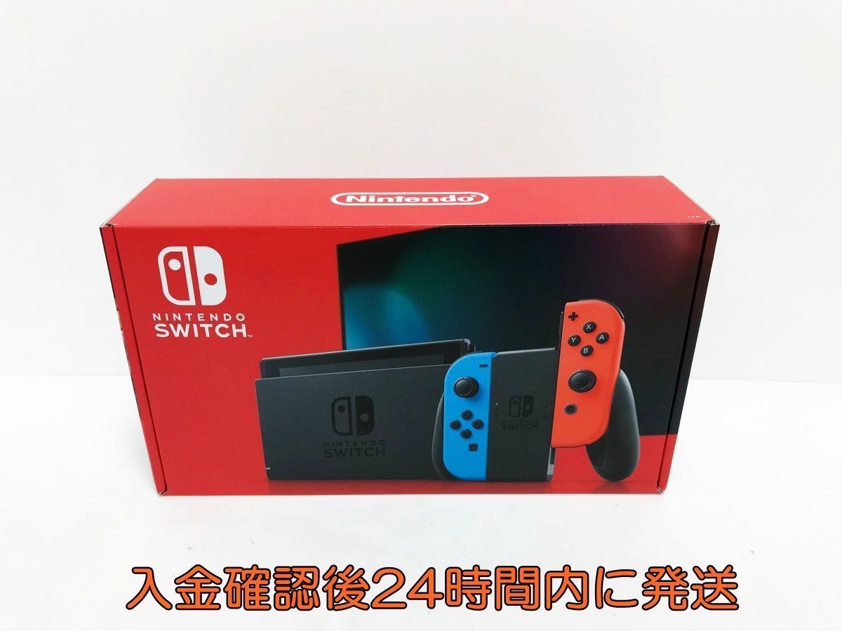 1円】新型 Nintendo Switch 本体 スイッチ Joy-Con(L) ネオンブルー/(R