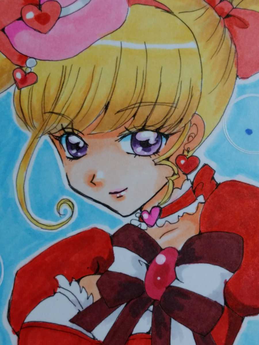 手描きイラスト 魔法使いプリキュア キュアミラクル ルビースタイル A5 手描きイラスト 売買されたオークション情報 Yahooの商品情報をアーカイブ公開 オークファン Aucfan Com