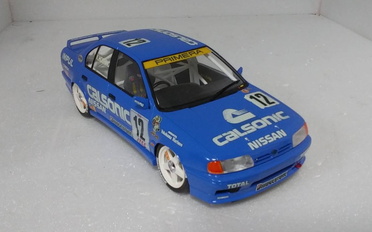 タミヤ製 1/24 ニッサン カルソニックプリメーラ 塗装完成品 タミヤ