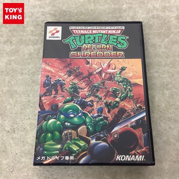 1円～ メガドライブ ソフト ティーンエージ ミュータント ニンジャ タートルズ リターン オブ ザ シュレッダー