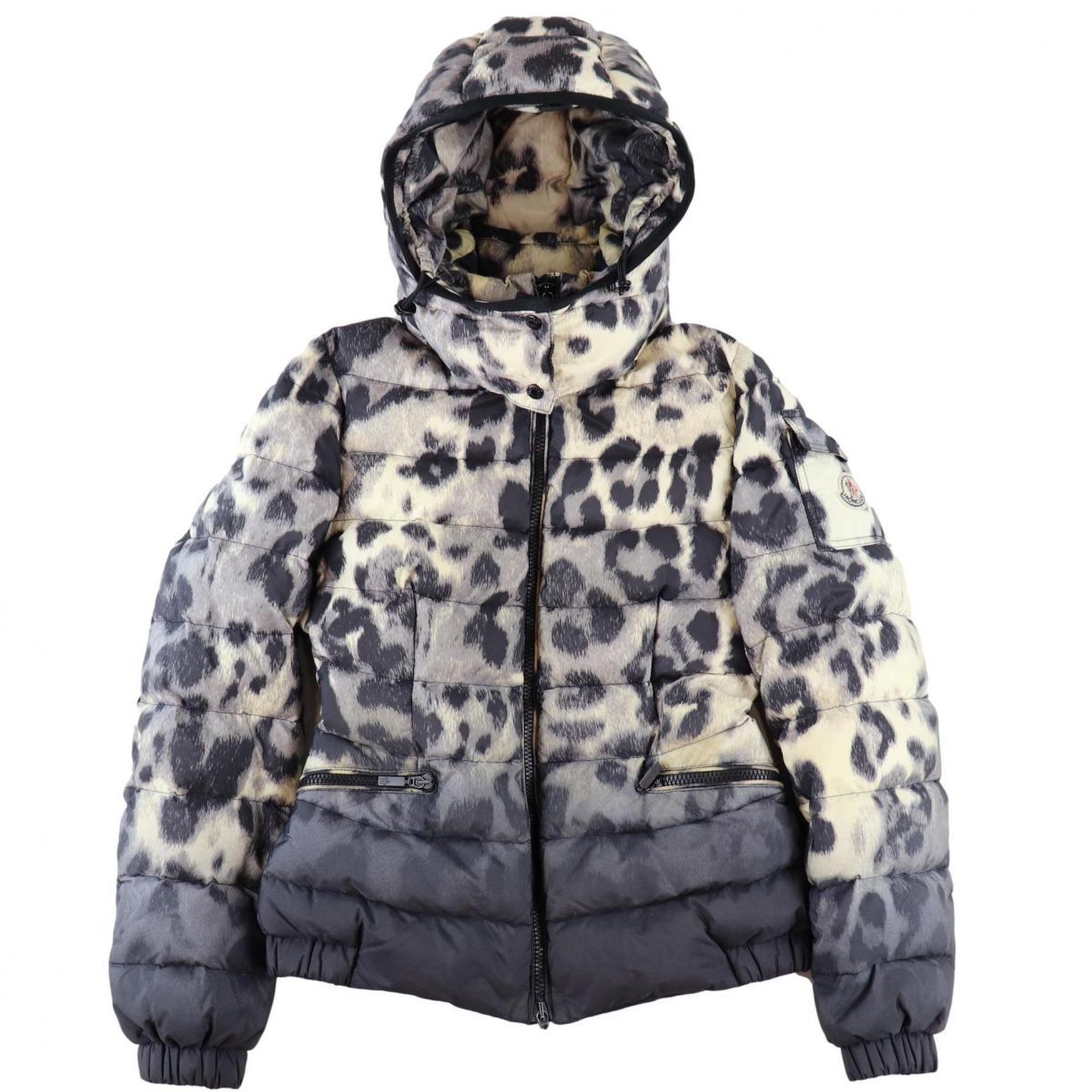 モンクレール MONCLER ダウンジャケット レオパード 豹柄 サイズ1 SABY