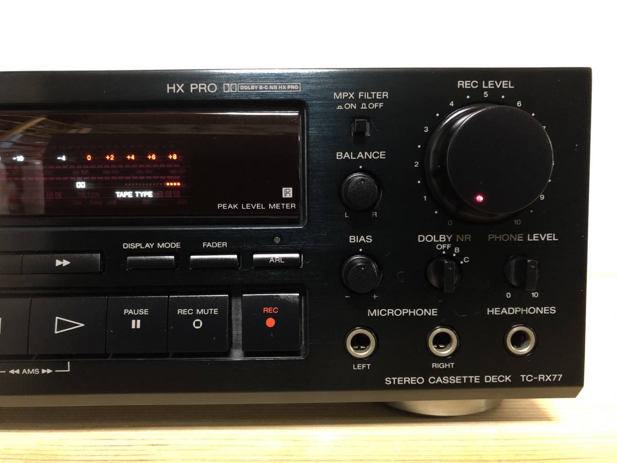 SONY TC-RX77 オートリバースカセットデッキ
