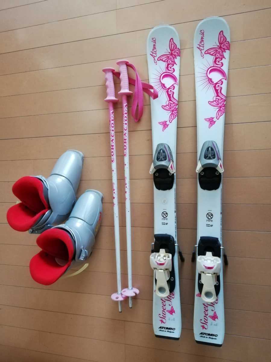 最安値，送料無料 子供用スキー3点セット 板90cm ブーツ18.0cm ポール70cm(板、ブーツセット)｜売買されたオークション情報、yahooの商品情報をアーカイブ公開 - オークファン 板、ブーツセット