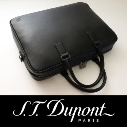 S.T. Dupont ビジネスバッグ 黒 レザー S.T. Dupont ビジネスバッグ 黒 レザー ME0262//*エステーデュポン