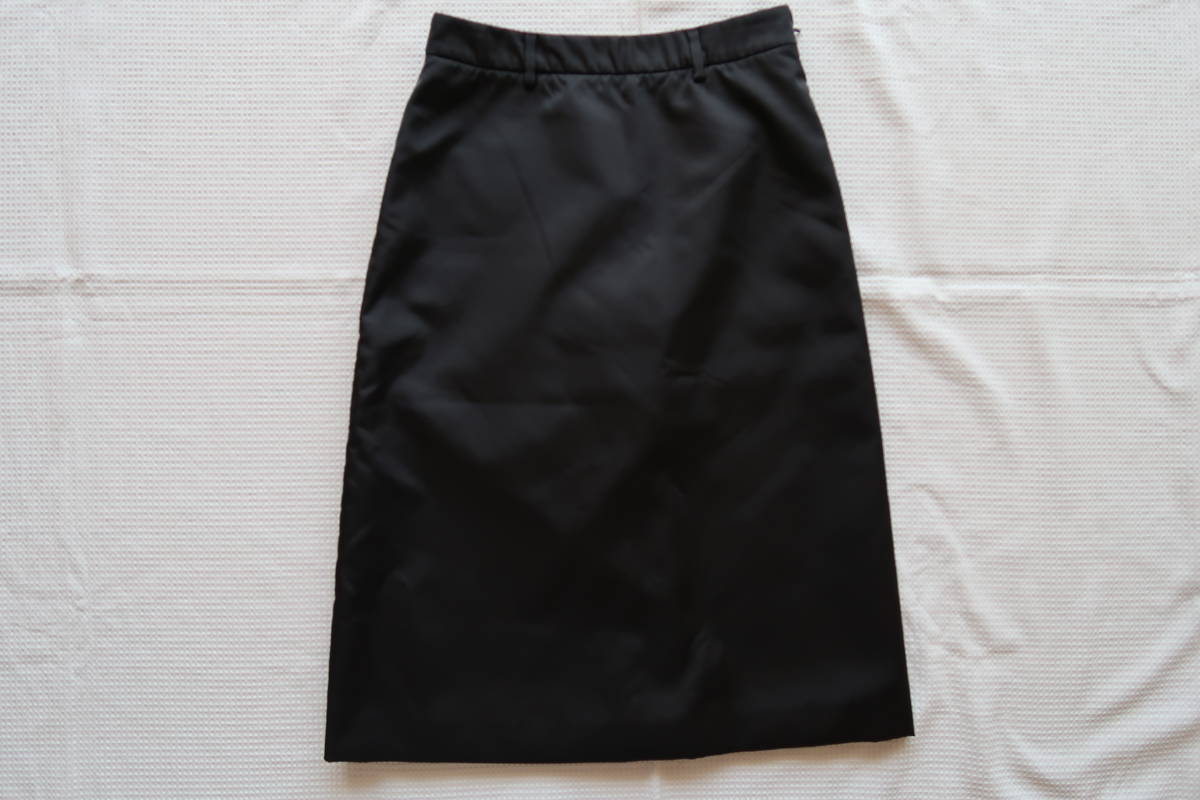 2019AW☆PRADA☆USED☆タイト スリット スカート黒40/プラダ・三角 