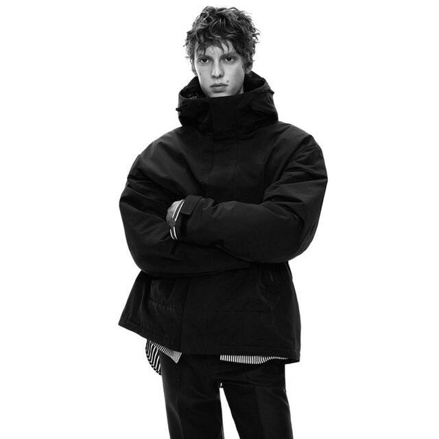 XXL 黒 ハイブリッドダウンオーバーサイズパーカ ユニクロ J ジル サンダー ブラック 黒 Black