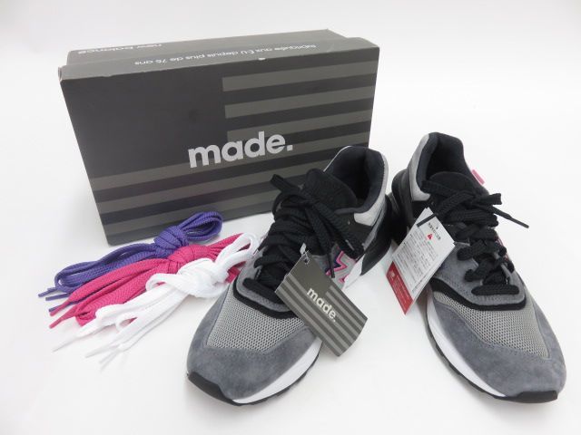 154s/ 【未使用】New Balance×KITH×united arrows&sons ニューバランス M997SKH グレー US8.5 26.5cm 箱有