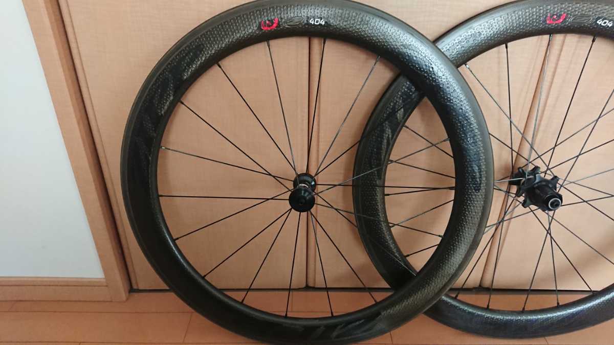 0 ZIPP Firecrest カーボン ジップ クリンチャー NSW Zipp ファイアクレスト | ホイールセット 美品中古ジップ&frasl;ZIPP404 ガーボンホイール TL FIRECREST チューブラーホイール