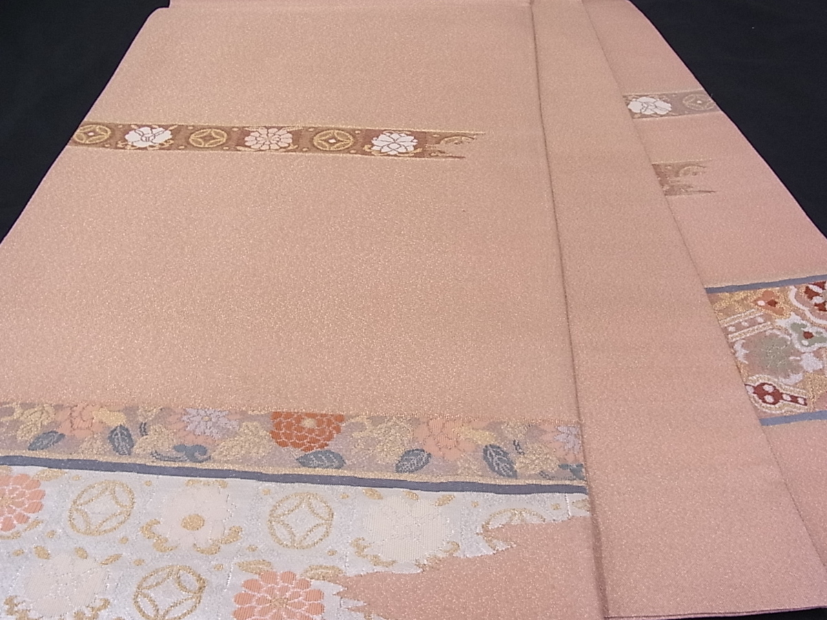 逸品 太鼓柄袋帯 正絹 金糸 金銀糸 平和屋着物 正倉 正倉院