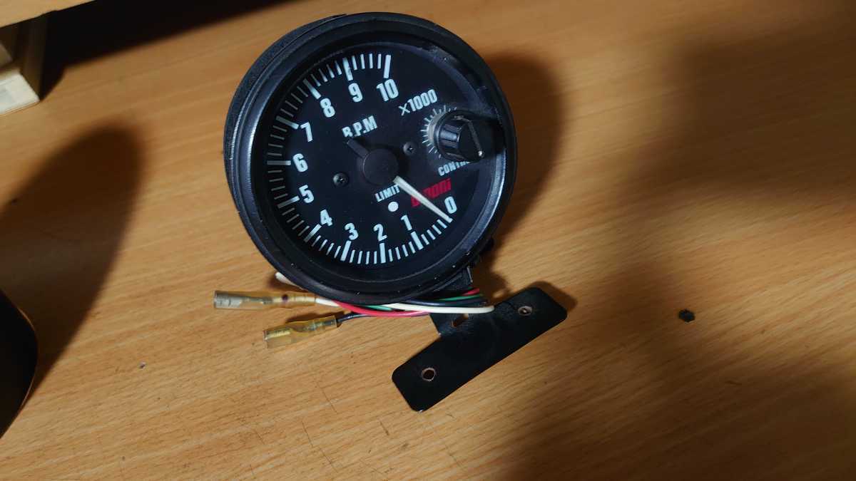 大森 タコメーター オオモリ OMORI 動作未確認 80パイ 当時物 □ 電子