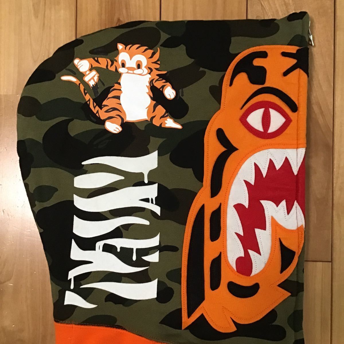 ★美品★ タイガー パーカー Mサイズ tiger full zip hoodie a bathing ape BAPE エイプ ベイプ アベイシングエイプ orange 1st camo green パーカー TIGER ZIP フルジップ ☆2XL☆ パーカータイガーの通販
