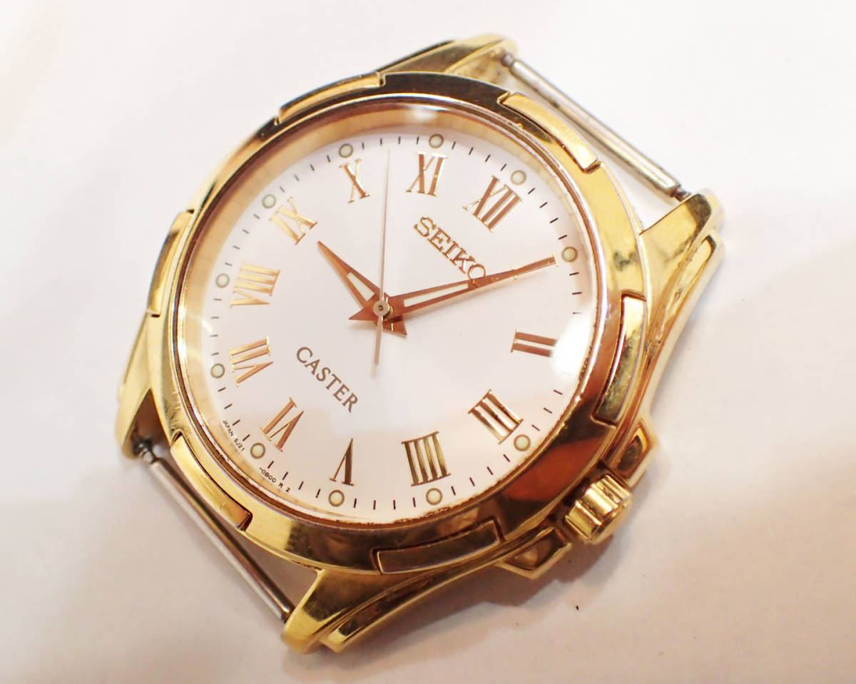 セイコー SEIKO CASTER キャスター 5J21-0A 20 稼働 オートクォーツ 