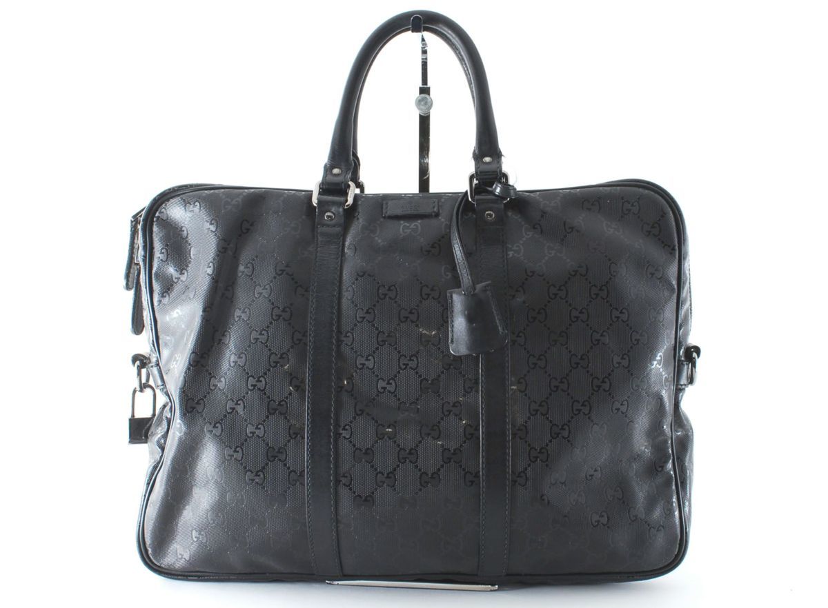 ブリーフケース GUCCI グッチ GGインプリメ メンズ 黒 グッチビジネス 