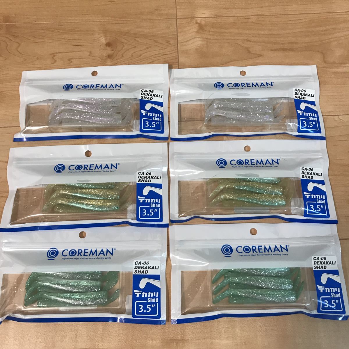 【超激得，SALE】 COREMAN コアマン デカカリシャッド 3色 2パックずつ 計6パック 検索 IP VJ RJ アルカリ(バイブレーション)｜売買されたオークション情報、yahooの商品情報をアーカイブ公開 - オークファン 海水