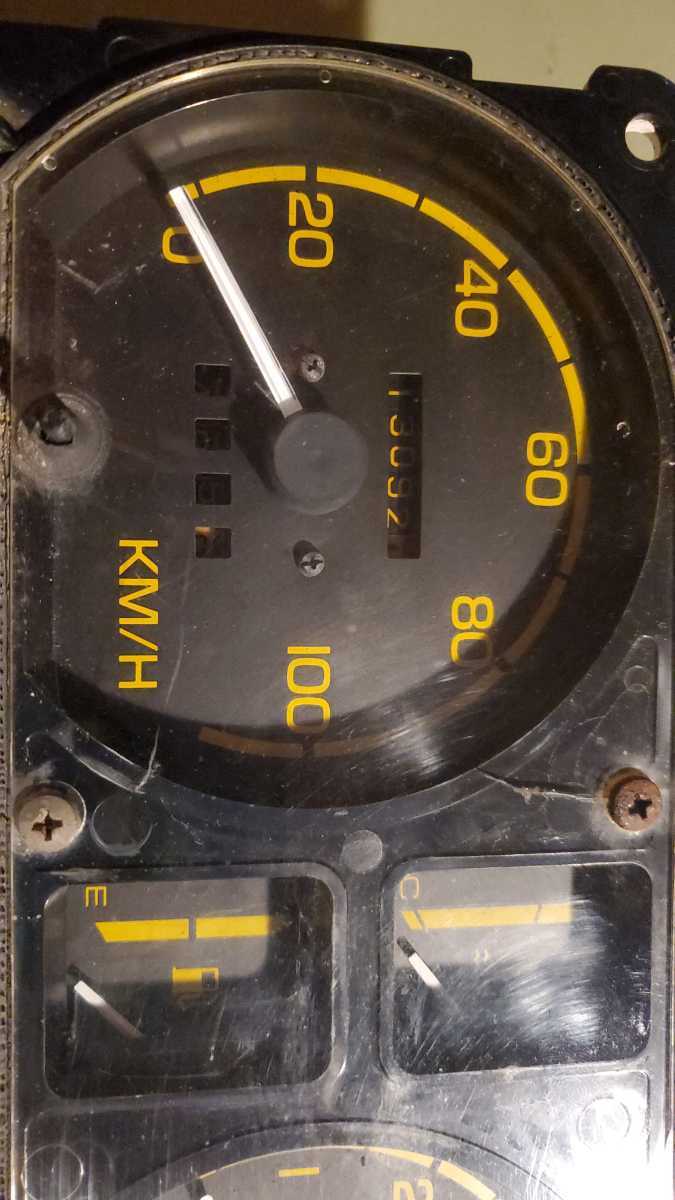 ja71前期スピードメーター ジムニー レンズひび割れあり動作ok 修理用 