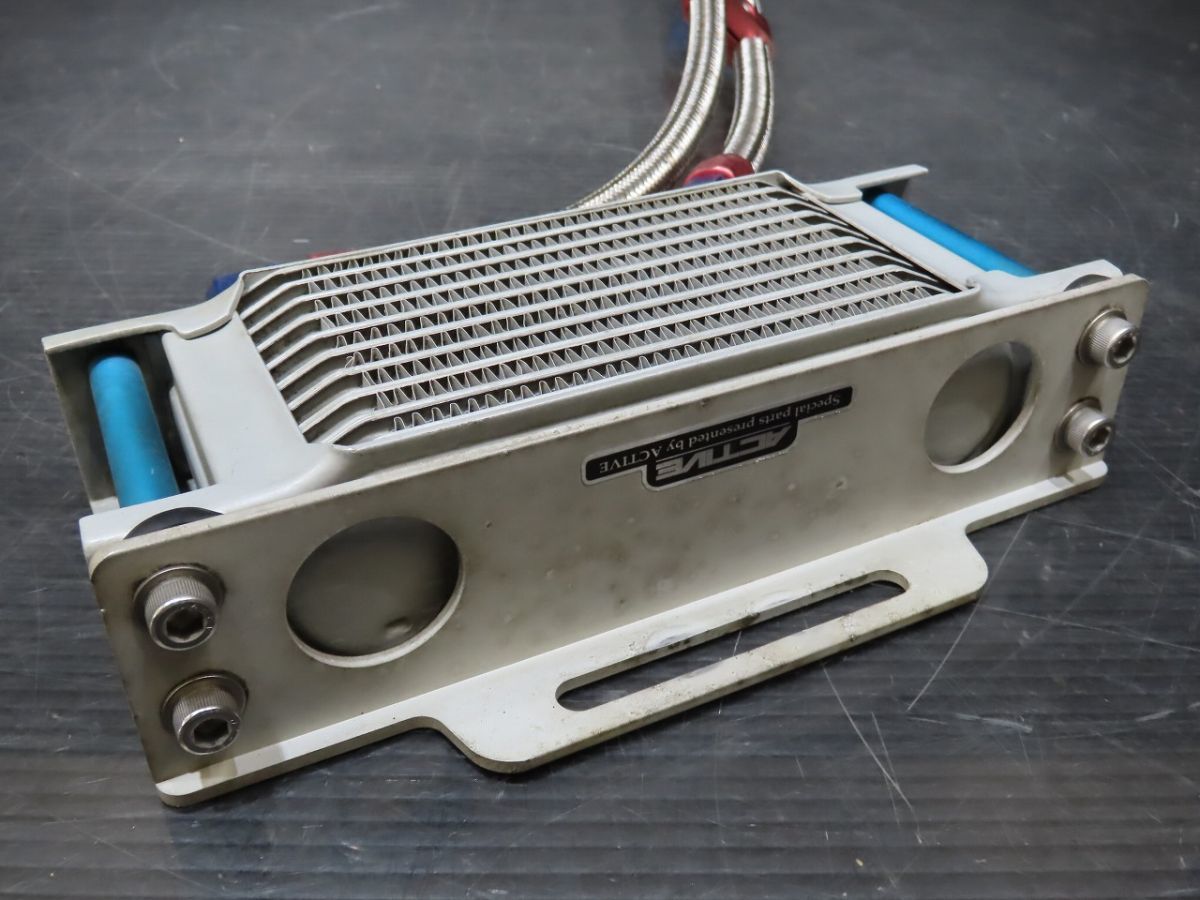 1985年 SRX400 1JL アクティブ オイルクーラー 4.5インチ 10段【100