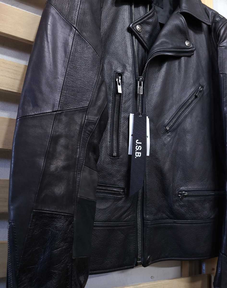 美品☆J.S.B ダブルライダース レザージャケット ブラック 三代目 J 