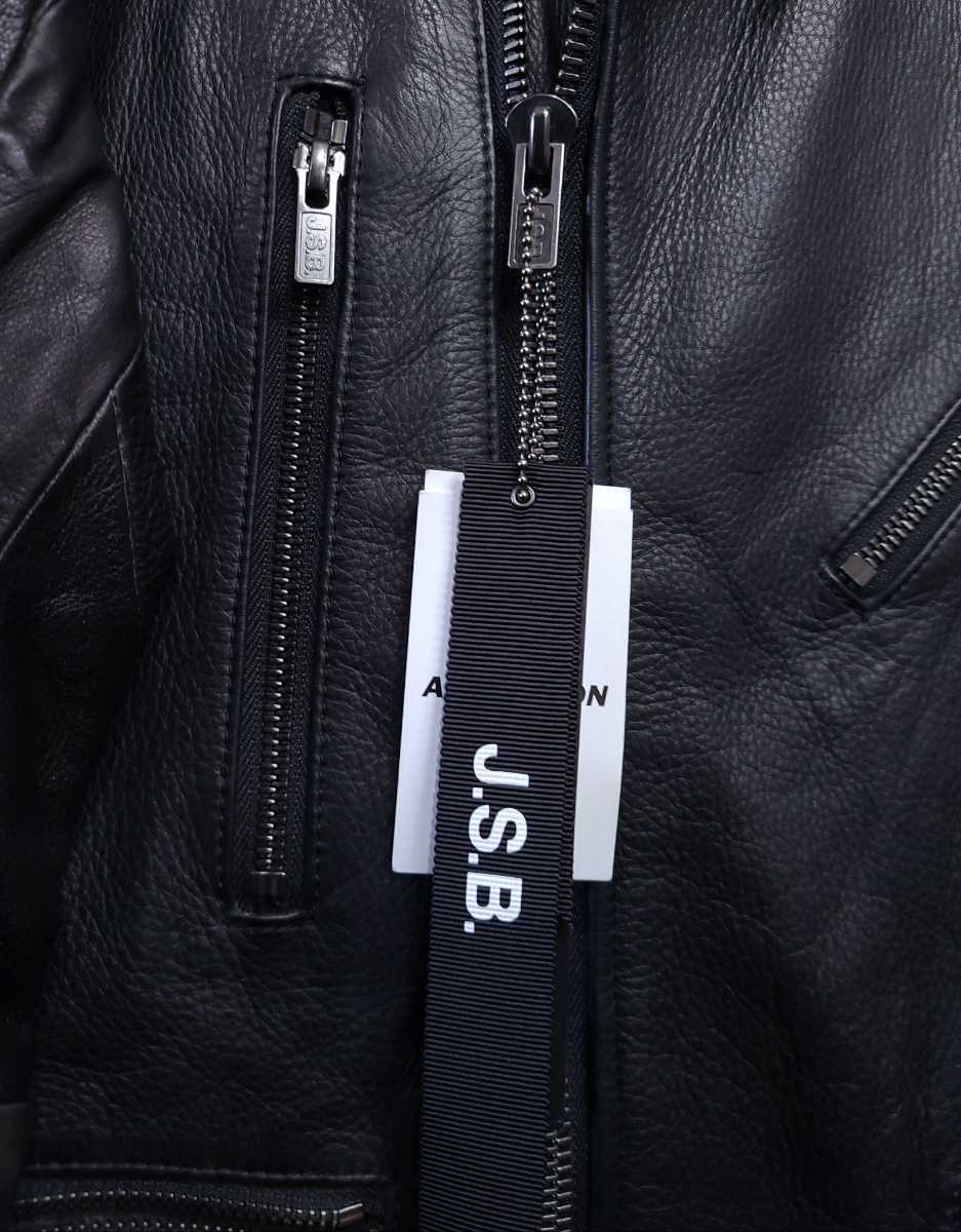美品☆J.S.B ダブルライダース レザージャケット ブラック 三代目 J 