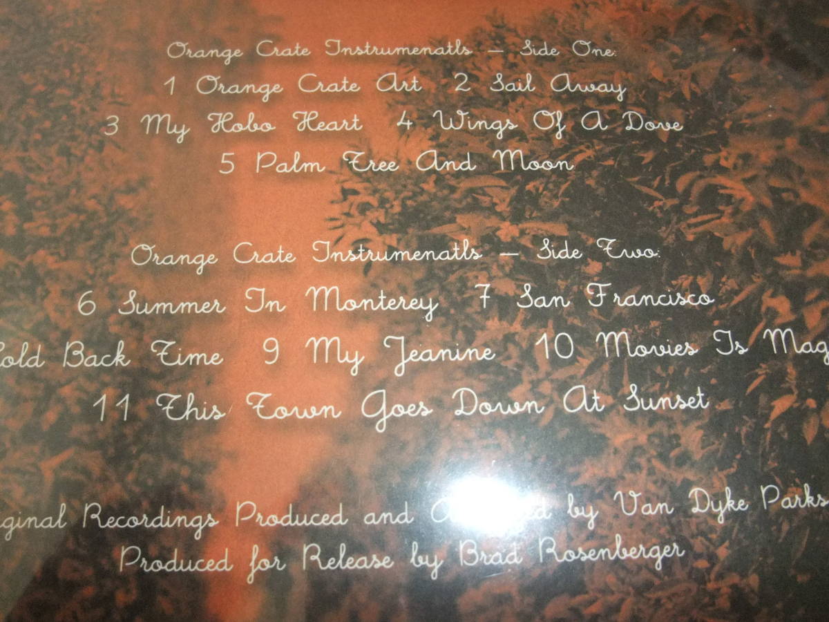 Orange Crate - Instrumentals Van Dyke Brian Wilson Parks Art Vinyl