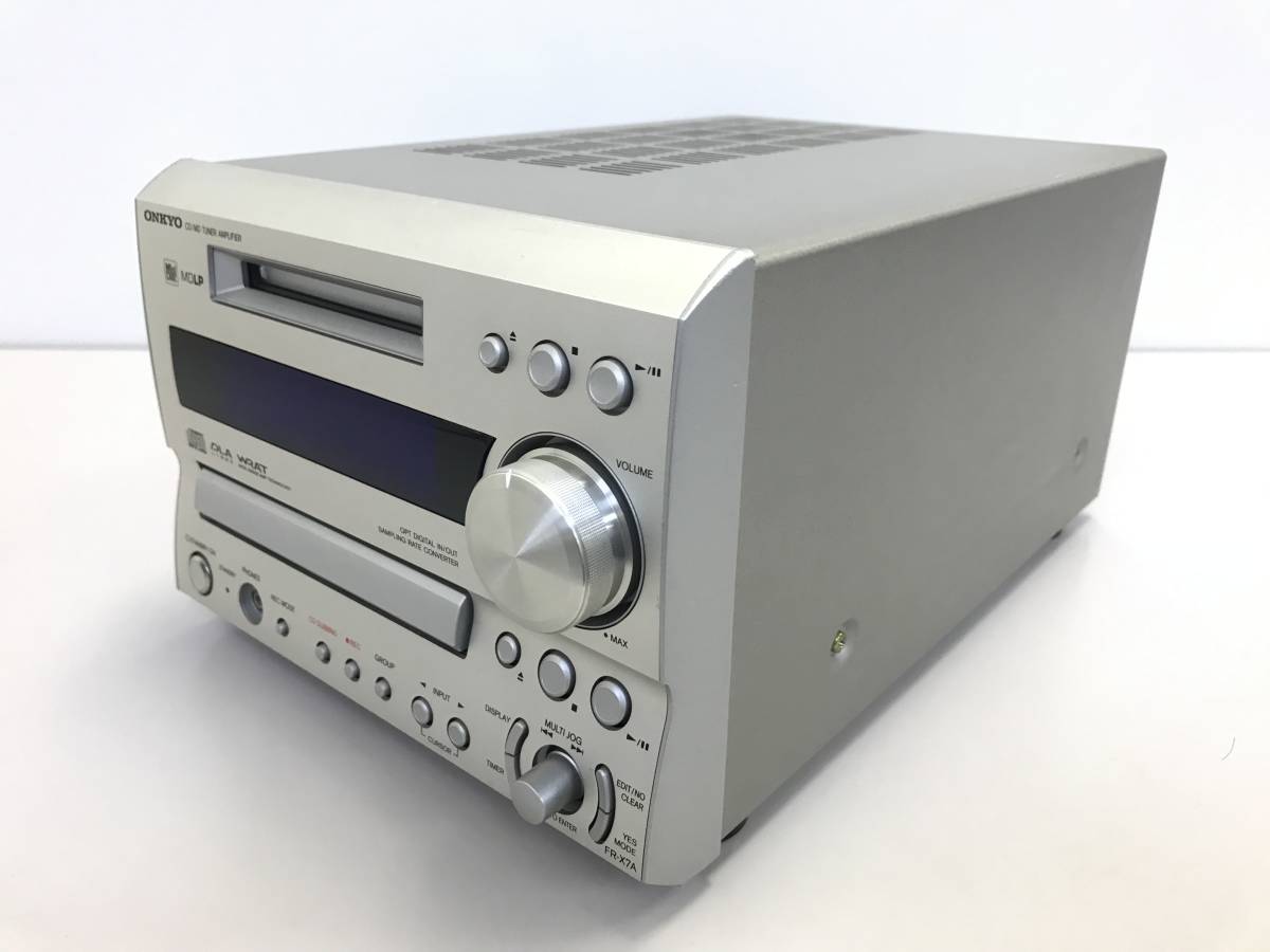 動作品】 ONKYO FR-X7A CD/MDチューナーアンプ システムコンポ ONKYO