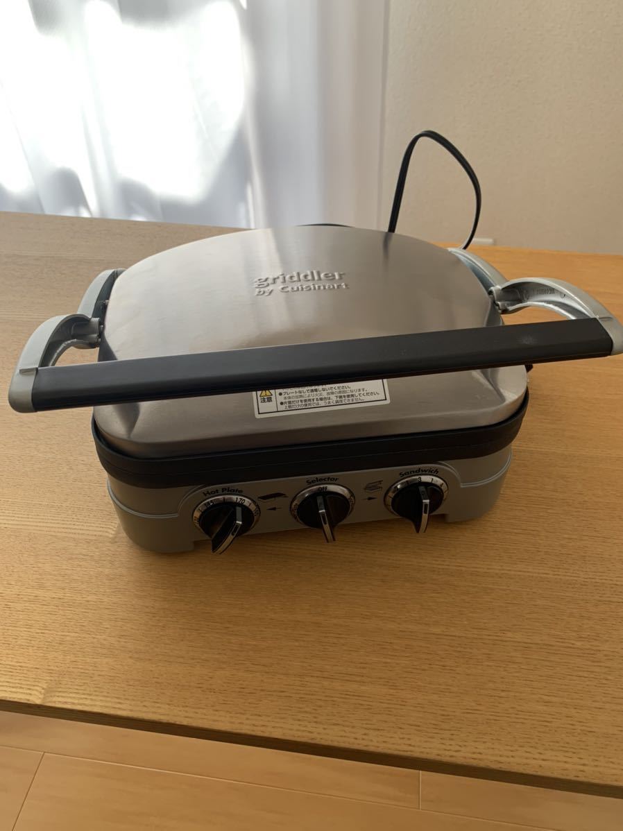美品 cuisinart クイジナート GR-4NJ マルチグルメプレート ホットプレート