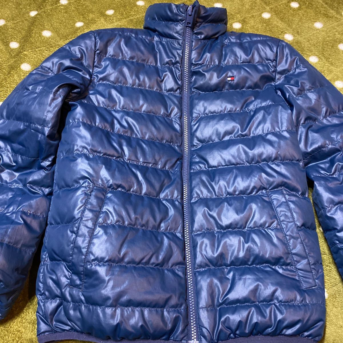TOMMY HILFIGER ダウンジャケット サイズ 152 リバーシブル 紺 