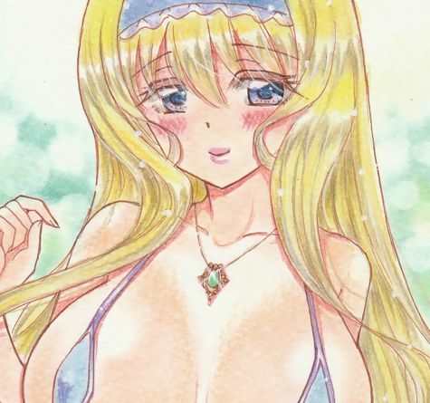 100%新品，正規品 手描きイラスト セシリア オルコット IS スリングショット 水着 A5 インフィニット ストラトス(手描きイラスト)｜売買されたオークション情報、yahooの商品情報をアーカイブ公開 - オークファ 手描きイラスト