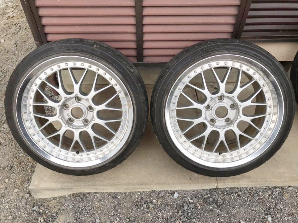 work 18インチ　114.3 5穴　9J？　ドリケツ WORK メッシュ 18×9J 47 114.3 2本セット JZX90 JZX100 JZX110