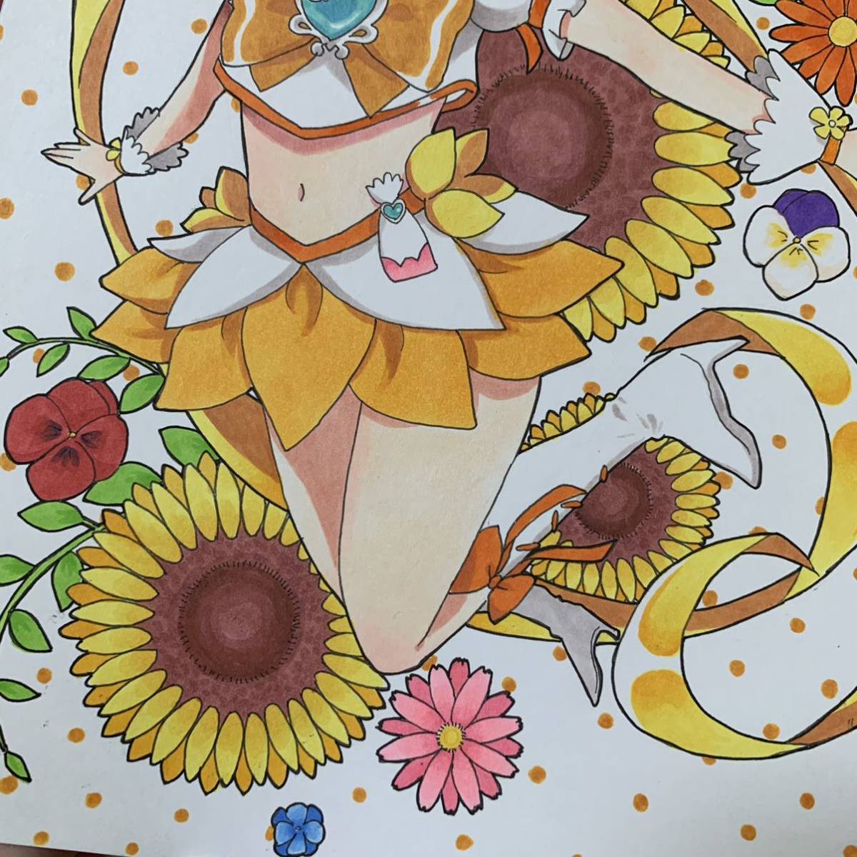 手描きイラスト＊キュアサンシャイン＊ハートキャッチプリキュア