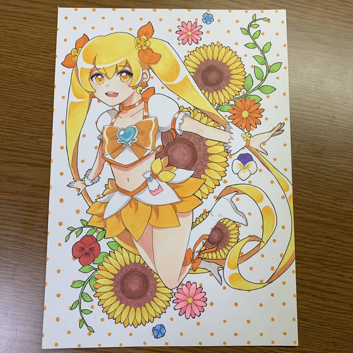 手描きイラスト＊キュアサンシャイン＊ハートキャッチプリキュア