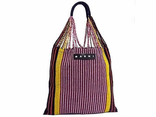 マルニ トートバッグ美品 - ストライプ（MARNI - 美品 マルニ  