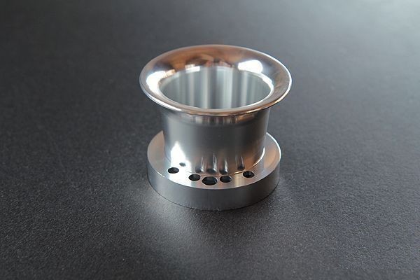 197 CRキャブ ラージボディ用 アルミ ショートファンネル 55mm