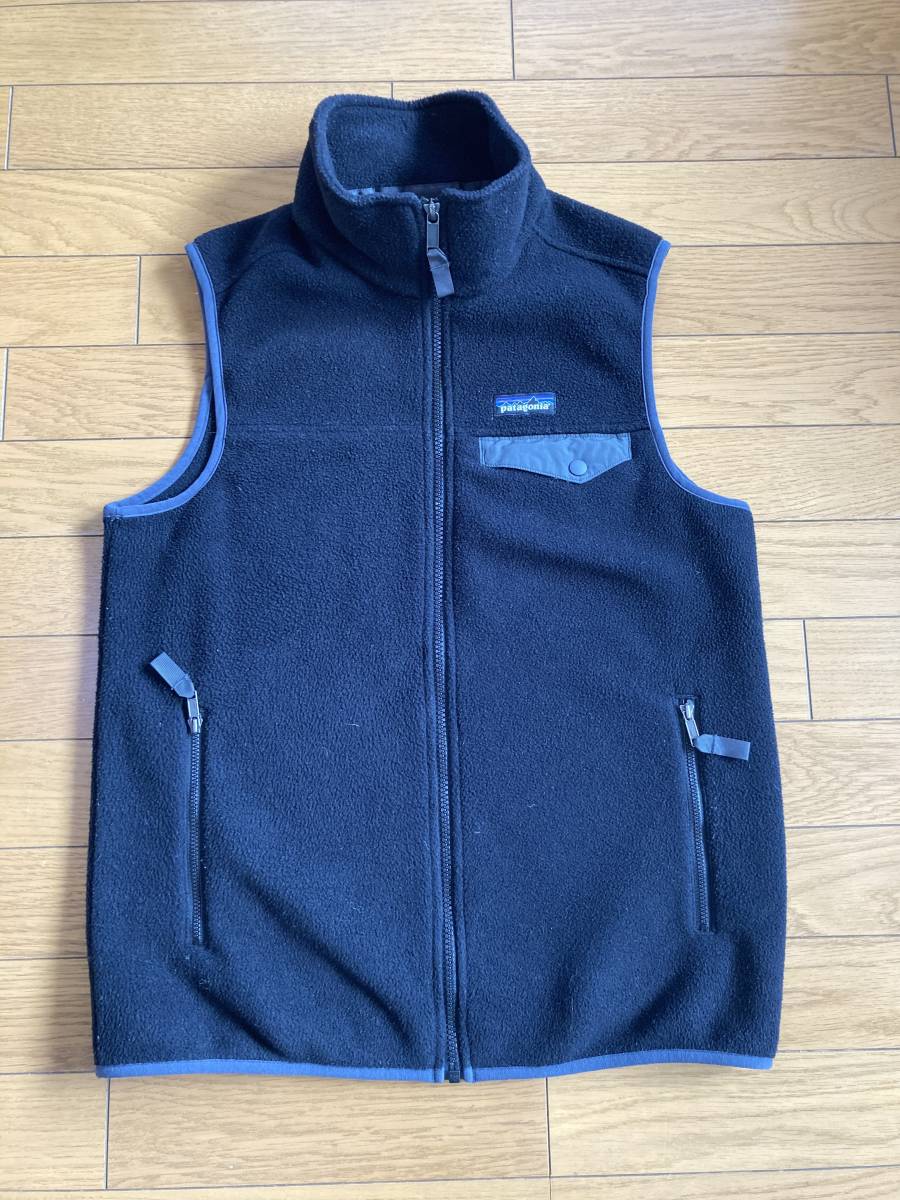 送料無料，2026 パタゴニア patagonia LIGHTWEIGHT SYNCHILLA SNAP-T VEST FA15 シンチラスナップT ベスト Sサイズ ブラック(フリース)｜売買されたオークション情報、yahooの商品情報をアーカイブ公開 - オークファン 男性用
