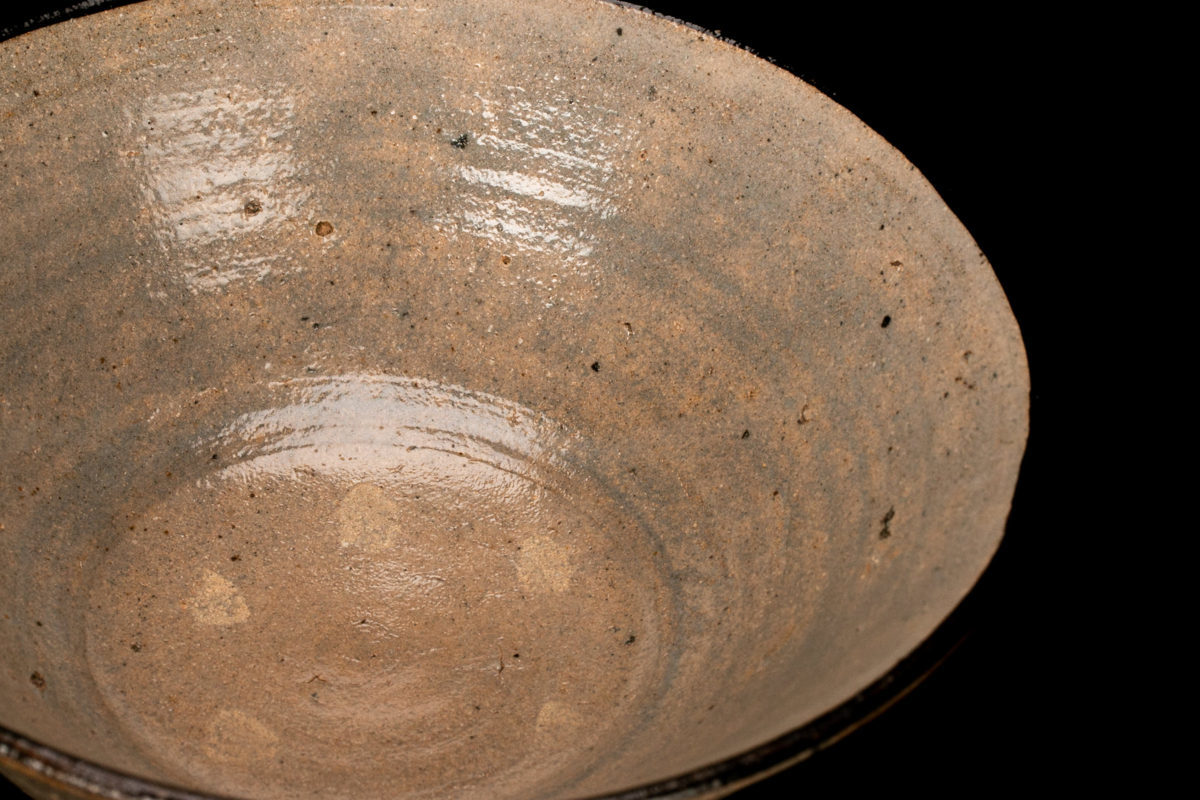 【MG凛】人間国宝『十二代中里太郎右衛門(無庵)』 絵唐津茶碗 共箱 仕覆 塗二重箱 本物保証_4