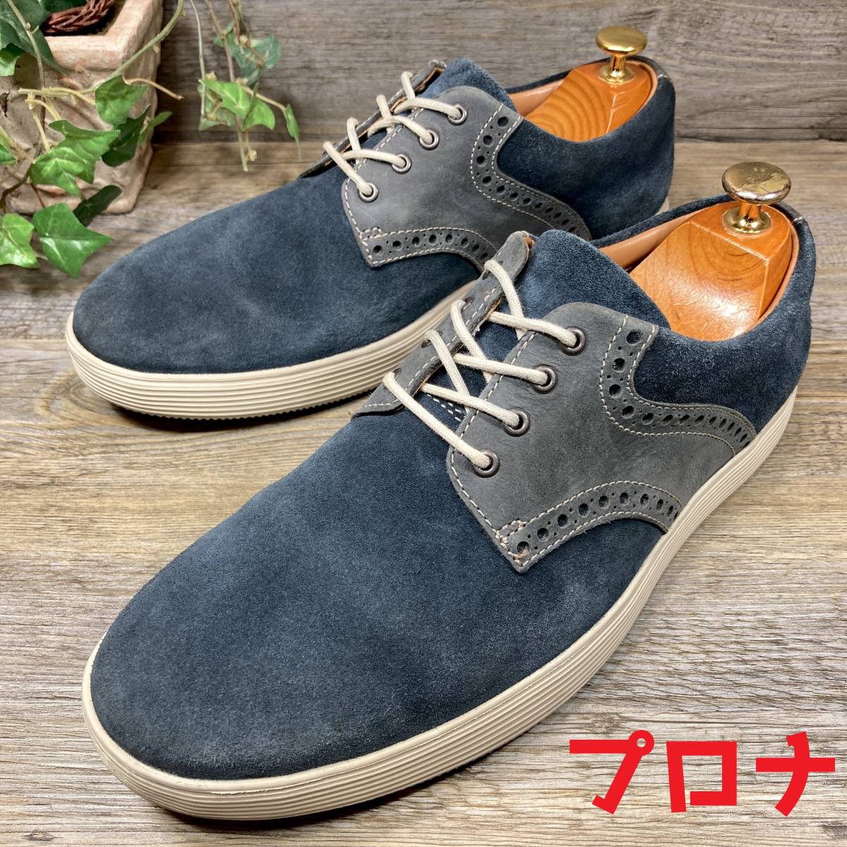 Clarks クラークス ワラビーブーツ 黒 25.5cm 美品 □Clarks□ 26.5cm UK8G クラークス ネイビー スエードスニーカー