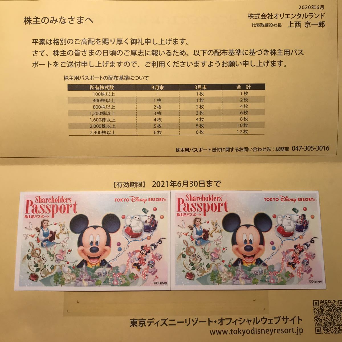 HOT，低価 東京ディズニーリゾート 株主用パスポート 2枚(ディズニーリゾート共通券)｜売買されたオークション情報、yahooの商品情報をアーカイブ公開 - オークファン 東京ディズニーリゾート